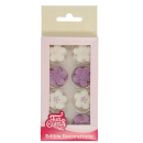 Zuckerdekor Blumennmix Lila von FunCakes